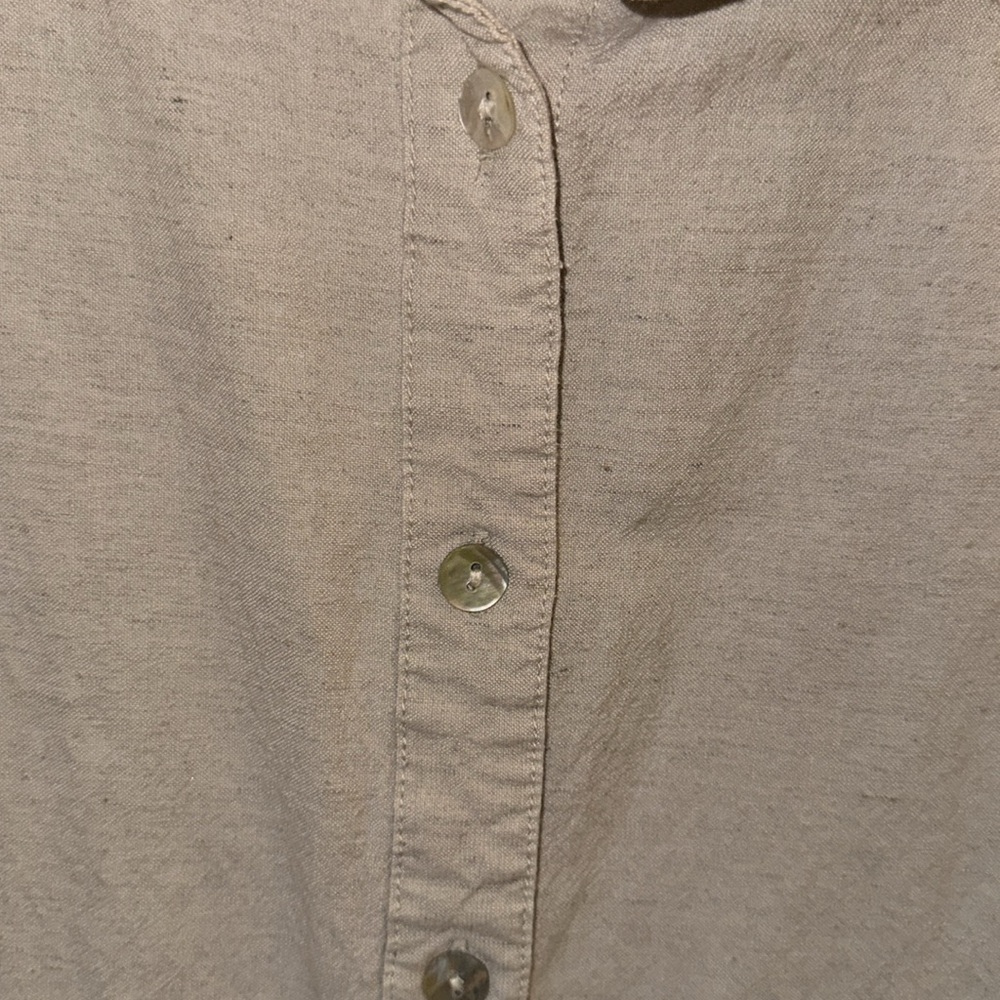 Rhythm Cream Button-Up Short Set - Picture 5 of 5